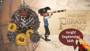 Talk Like A Pirate Day motion graphic preview.