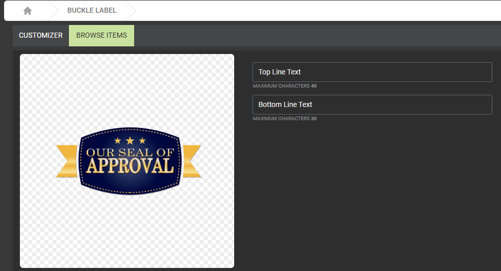 How to Use the Customizer Version 1 for Custom Text Graphics