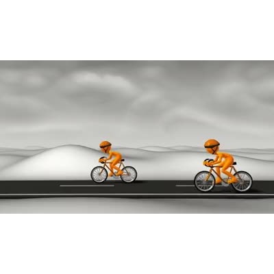Street Cyclist Racers motion graphic preview.