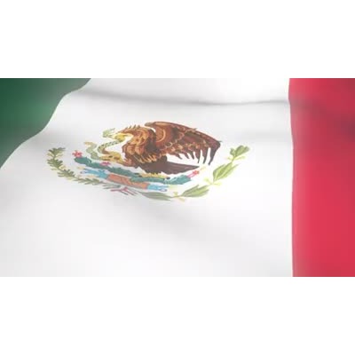 Mexico Flag Wave motion graphic preview.