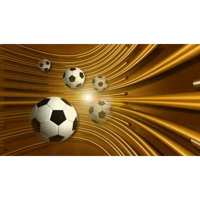 Gold Soccer motion graphic preview.