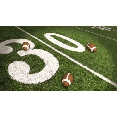Footballs Dropping On Field motion graphic preview.