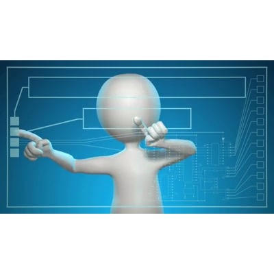 Stick Figure Future Interface motion graphic preview.