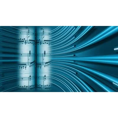 Sheet Music motion graphic preview.