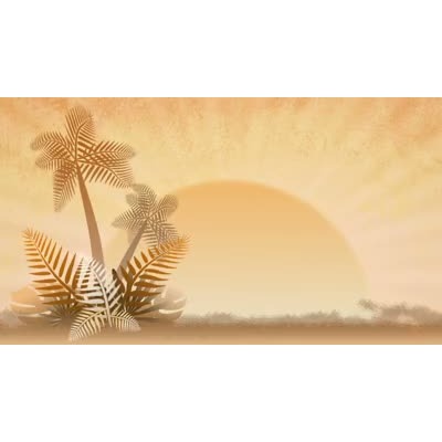 Summer Palms motion graphic preview.