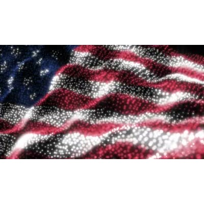 Usa Particle Flag motion graphic preview.