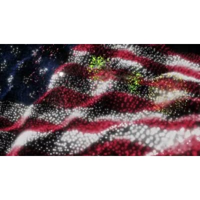 Flag And Fireworks motion graphic preview.