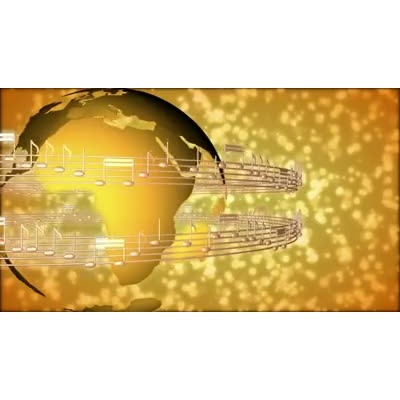 World Music motion graphic preview.