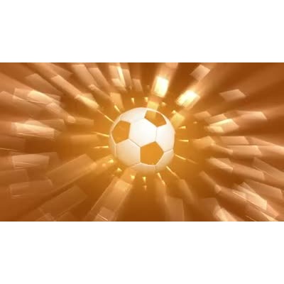 Glowing Soccer Ball motion graphic preview.