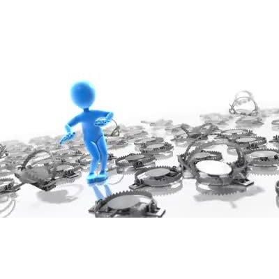 Stick Figure Surrounded By Traps motion graphic preview.