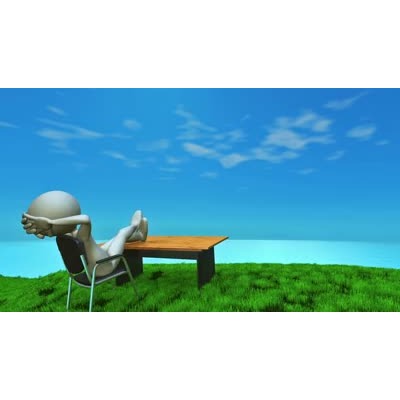 Taking A Relaxing Break motion graphic preview.