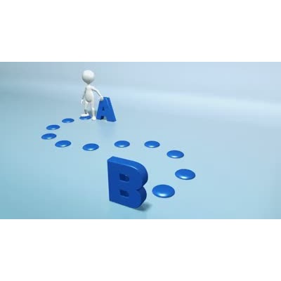 Point A To B (NON-LOOPING) motion graphic preview.