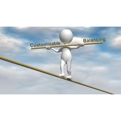 Stick Figure Tightrope Text motion graphic preview.