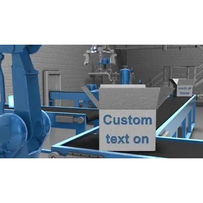 Automated Factory Text motion graphic preview.