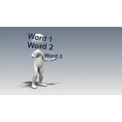 Word Juggler Text motion graphic preview.