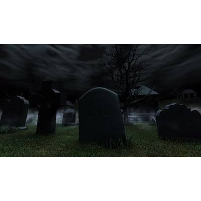 Foggy Graveyard motion graphic preview.