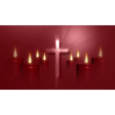 Cross And Candles motion graphic preview.