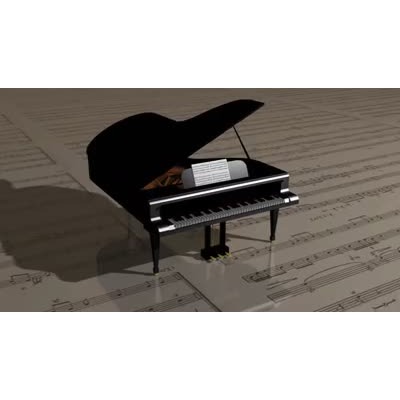 Piano - Non Looping motion graphic preview.