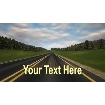 Road Trip Text motion graphic preview.