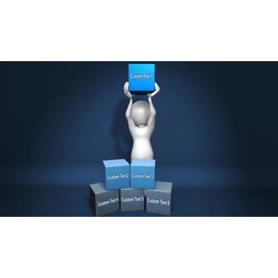 Raise Top Box Text motion graphic preview.
