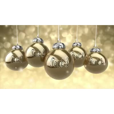 Golden Christmas motion graphic preview.