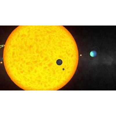 Solar System motion graphic preview.