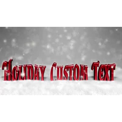 Winter Wonderland Text motion graphic preview.