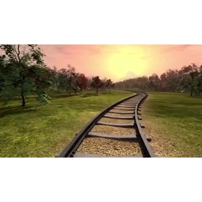Train Tracks motion graphic preview.