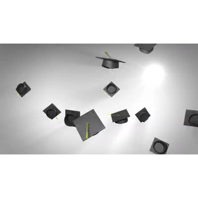 Graduation Hat Toss motion graphic preview.