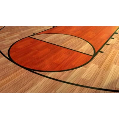Basketballs Fall On Court motion graphic preview.