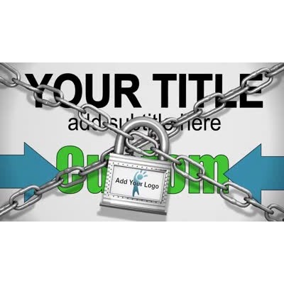 Chains Locked Custom motion graphic preview.