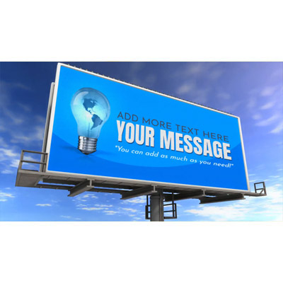 Custom one Ad Billboard motion graphic preview.