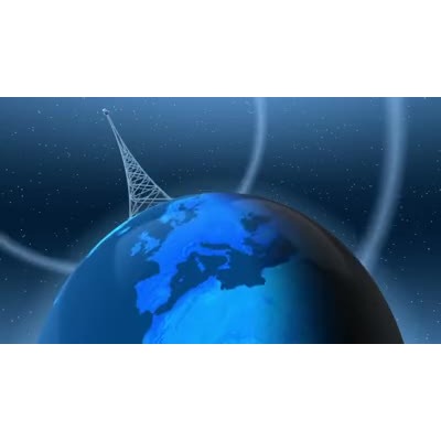 World Communication Tower motion graphic preview.