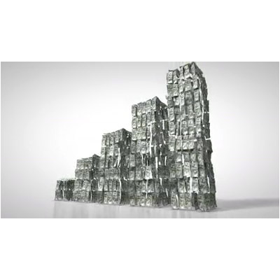 Money Forming Bar Graph motion graphic preview.