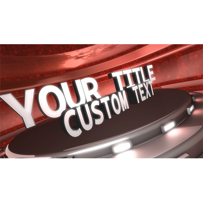 World Intro Custom motion graphic preview.