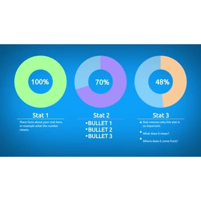 3 Point Circle Infographic motion graphic preview.