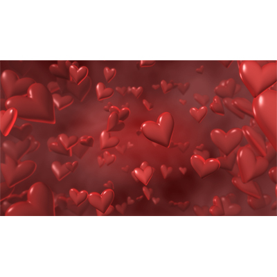 Hearts Ascending motion graphic preview.