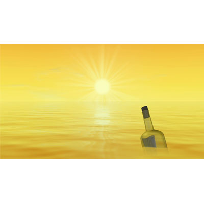 Message In Calm Sunny Waters motion graphic preview.