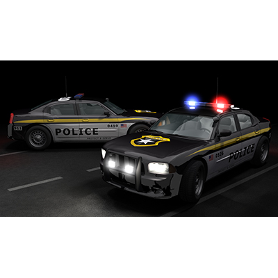Police Lights motion graphic preview.