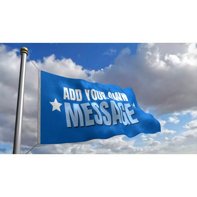 Flag Blowing Custom motion graphic preview.