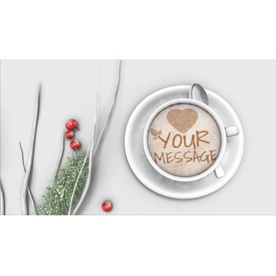Winter Festive Coffee motion graphic preview.