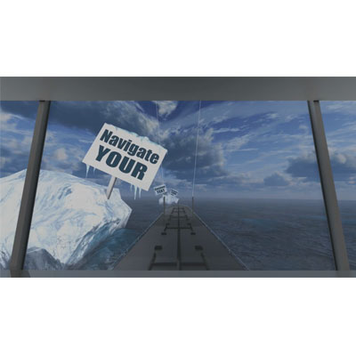 Avoiding The Icebergs motion graphic preview.