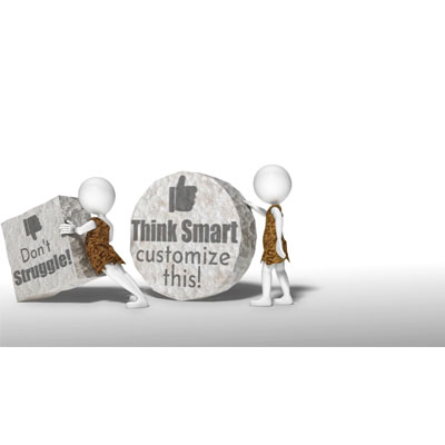 Working Smarter Caveman motion graphic preview.