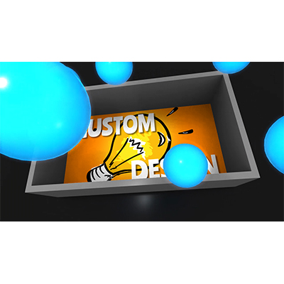 Box Of Glowing Spheres Custom motion graphic preview.