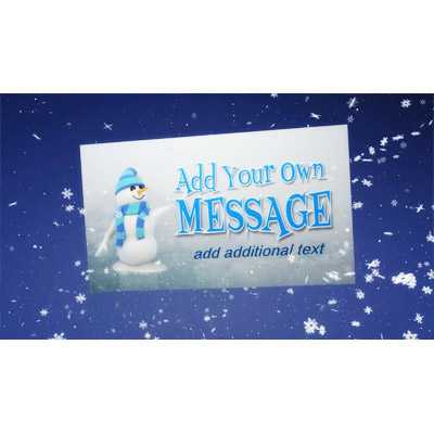 Crystal Snowflakes Custom motion graphic preview.