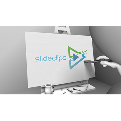 Artist Paint Canvas Logo Reveal Custom motion graphic preview.