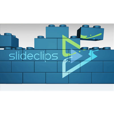 Building Blocks Custom Wall Logo Reveal motion graphic preview.