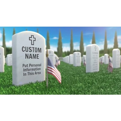 Memorial Day Gravestone Custom motion graphic preview.