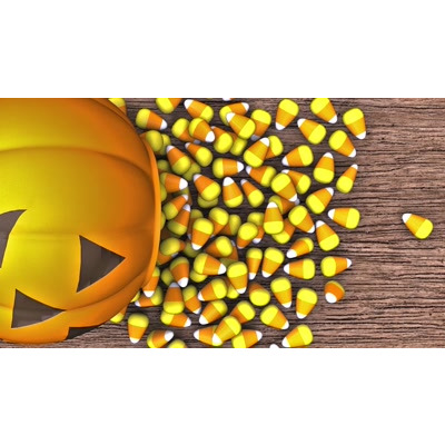 Halloween Candy Corn Spill motion graphic preview.