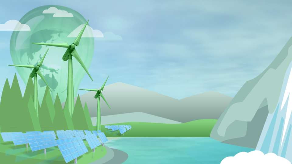 Green Sustainable Nature motion graphic preview.